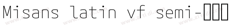 Misans latin vf semi字体转换